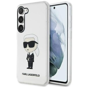 karl lagerfeld klhcs23shniktct s23 s911 transparent hardcase ikonik karl lagerfeld