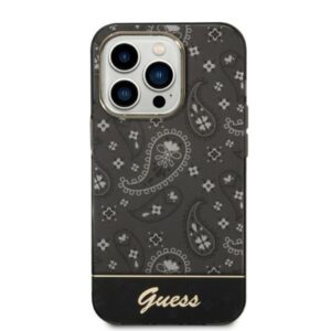 guess guhcp14xhgbnhk iphone 14 pro max 6,7" czarny/black hardcase bandana paisley