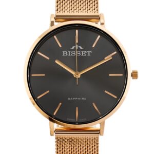 zegarek damski bisset bsbf32 (zb581h) - szafirowe szkło