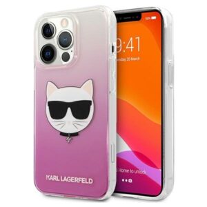 karl lagerfeld klhcp13xctrp iphone 13 pro max 6,7" hardcase różowy/pink choupette head