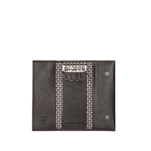 nuvola pelle real leather key case holder wallet with 6 hooks for long keys armoured door