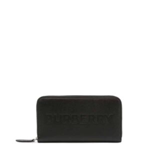 portfel damski ze skóry naturalnej zamykany na suwak burberry