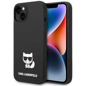 karl lagerfeld klhcp14sslctbk iphone 14 6,1" hardcase czarny/black silicone choupette body
