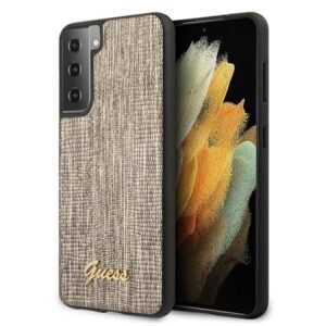 guess guhcs21mpcumlligo s21+ g996 złoty/gold hardcase lizard collection