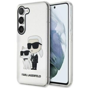karl lagerfeld klhcs23mhnkctgt s23+ s916 transparent hardcase gliter karl&choupette