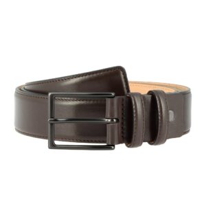 nuvola pelle mens full grain leather belt made in italy soft calfskin elegant belt h 34mm with metal buckle