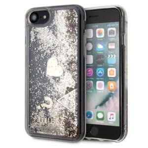 guess guhci8glhflgo iphone 7/8/se 2020 /se 2022gold/złoty hard case glitter hearts