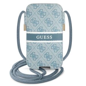 guess torebka guphl4gdbl 6,7" niebieski/blue hardcase 4g stripe