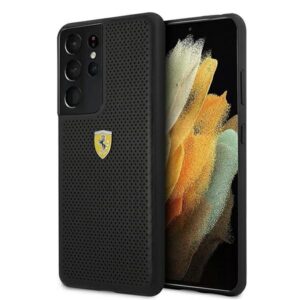 ferrari fespehcs21lbk s21 ultra g998 czarny/black hardcase on track perforated