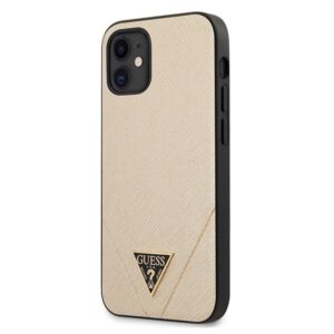 guess guhcp12svsatmllg iphone 12 mini 5,4" złoty/light gold hardcase saffiano