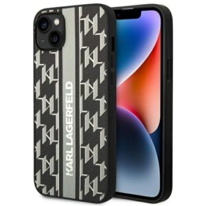 karl lagerfeld klhcp14spgklskg iphone 14 6,1" hardcase szary/grey monogram stripe