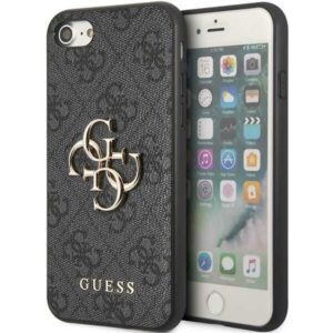 guess guhci84gmggr iphone 7/8/se 2020/ 2022 szary/grey hardcase 4g big metal logo