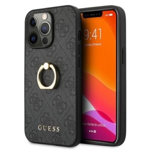 guess guhcp13x4gmrgr iphone 13 pro max 6,7" szary/grey hardcase 4g with ring stand