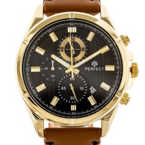 zegarek męski perfect ch03l - chronograf (zp352d) + box