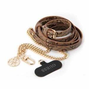 guess guuc4mg4ew universal cbdy strap brązowy/brown 4g chain