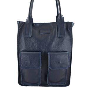 torby shopper bag do pracy - granatowe