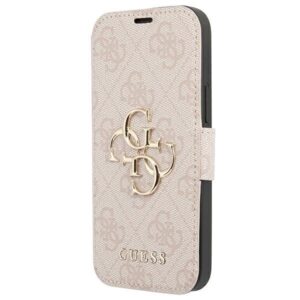 guess gubkp13x4gmgpi iphone 13 pro max 6,7" różowy/pink book 4g big metal logo