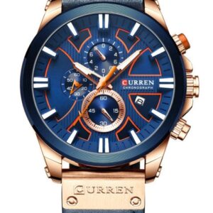 zegarek męski curren 8346 (zc026e) - chronograf