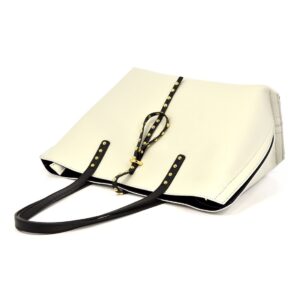 vp1028 jasny szary/czarny ekskluzywna, duża torebka, shopperbag, dżety