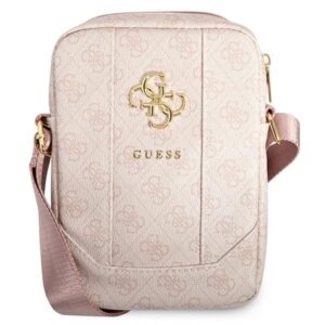 guess torba gutb8g4gfpi 8" różowa /pink 4g big metal logo