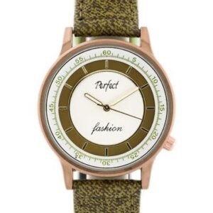 zegarek damski perfect a379 - olive (zp826c)