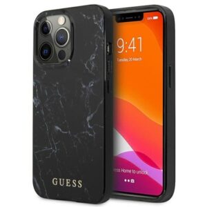 guess guhcp13xpcumabk iphone 13 pro max 6,7" czarny/black hardcase marble
