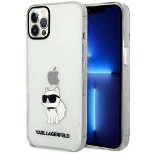 karl lagerfeld klhcp12mhnchtct iphone 12 /12 pro 6,1" transparent hardcase ikonik choupette