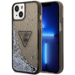 guess guhcp14slfctpk iphone 14 6,1" czarny/black hardcase liquid glitter palm collection