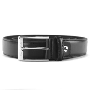 męski pasek z prawdziwej skóry pierre cardin 6228 nero silver