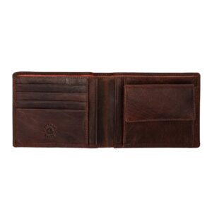 nuvola pelle leather wallet mens with coin pocket and card slots elegant design