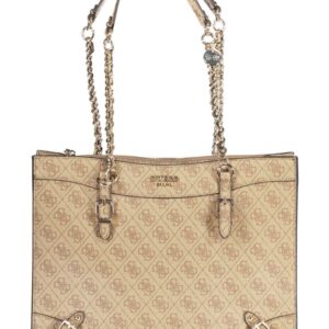 torba damska guess jeans beżowa
