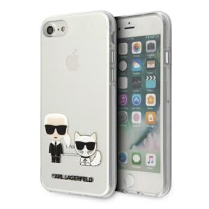 karl lagerfeld klhci8cktr iphone 7/8/se 2020 / se 2022 hardcase transparent karl & choupette