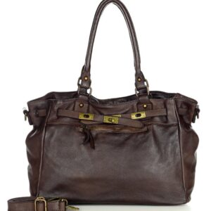 legendarna torba skórzana aktówka biznesowa handmade bag - marco mazzini brąz caffe