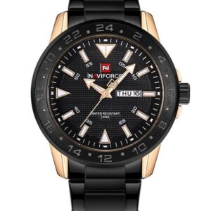 zegarek męski naviforce - nf9109 (zn064d) - black/rosegold