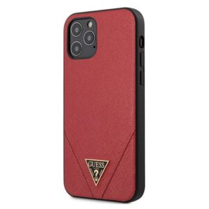 guess guhcp12lvsatmlre iphone 12 pro max 6,7"  czerwony/red hardcase saffiano