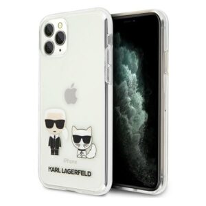 karl lagerfeld klhcn65cktr iphone 11 pro max hardcase transparent karl & choupette