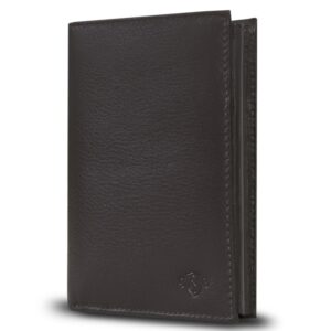 elegancki skórzany męski portfel rfid solier sw34 brązowy