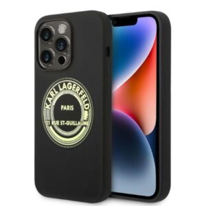 karl lagerfeld klhcp14lsrsgrck iphone 14 pro 6,1" hardcase czarny/black silicone rsg