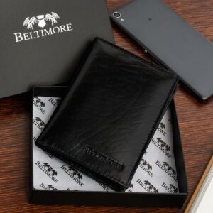 etui na dokumenty karty czarne skórzane slim beltimore g95