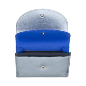 dudu genuine leather wallet purse rfid blocking z podwójną klapką, sekcją na monety, 8 miejscami na karty kredytowe i debetowe