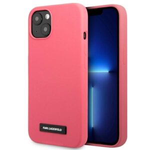 karl lagerfeld klhcp13mslmp1pi iphone 13 6,1" hardcase fuksja/fuchsia silicone plaque