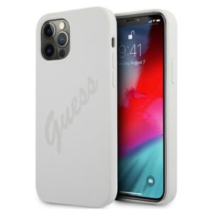 guess guhcp12llsvscr iphone 12 pro max 6,7" kremowy/cream hardcase script vintage