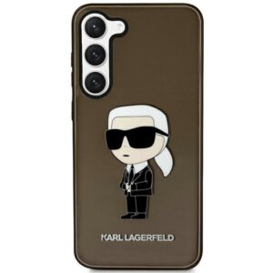 karl lagerfeld klhcs23shniktck s23 s911 czarny/black hardcase ikonik karl lagerfeld