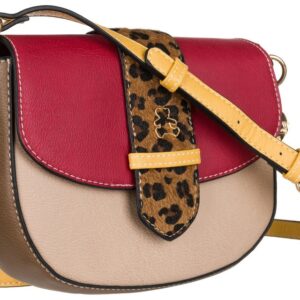 kolorowa listonoszka z panterkową sprzączką — lulu castagnette