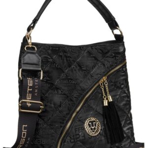 pikowany shopper damski z tkaniny — peterson