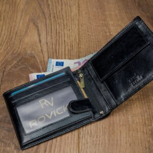 skórzany męski portfel rovicky n992-rvt rfid