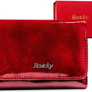 lakierowany portfel damski z ochroną rfid protect — rovicky