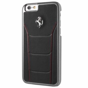 ferrari hardcase fesehcp6bkr iphone 6/6s 488 black/red stiching