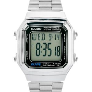 zegarek męski casio a178wa-1a (zd082a) - klasyka