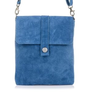 listonoszka torebka damska skóra zamsz klapa w16
